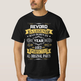 Camiseta Uma Lenda REVORD Nasceu no Ano
