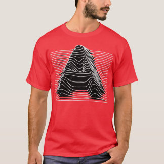 Camiseta Uma letra de linhas