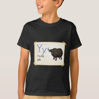Camiseta Uma letra Y para iaques