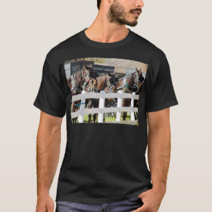 Camiseta Uma linha de cavalos de Amish