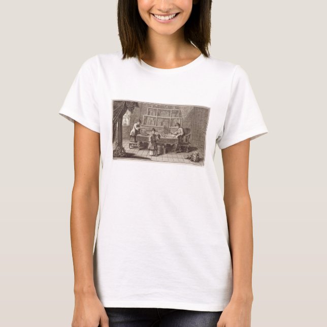 Camiseta Uma loja chinesa da caligrafia, de uma conta do (Frente)