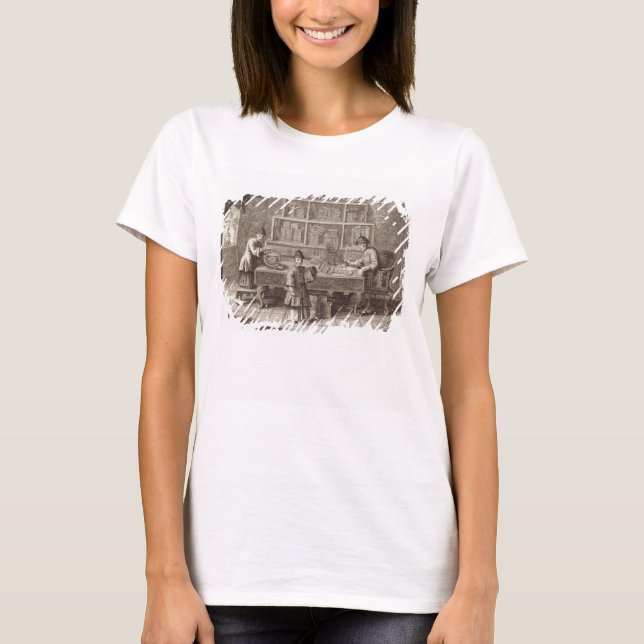Camiseta Uma loja chinesa da caligrafia, de uma conta do (Frente)
