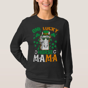 Camiseta Uma Lucky Mama Horse Engraçada Andando Mamãe St Pa