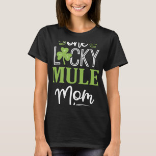 Camiseta Uma Lucky Mule Horse Mamãe Irish Horseback