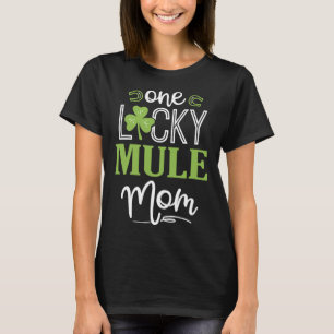 Camiseta Uma Mãe de Cavalo Mula Sortuda Cavalgando Irlandês