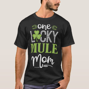 Camiseta Uma Mãe de Cavalo Mula Sortuda Cavalgando Irlandês