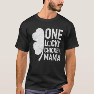 Camiseta Uma Mãe de Frango Sortuda Dia de São Patrício Com