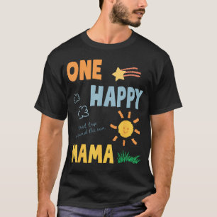 Camiseta Uma Mãe Feliz Primeira Volta ao Sol 1º