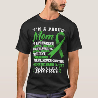 Camiseta Uma Mãe Orgulhosa Ferimento do Cérebro Traumático