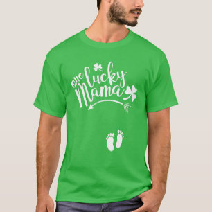 Camiseta Uma Mãe Sortuda, Uma Dia de São Patrício De Gra