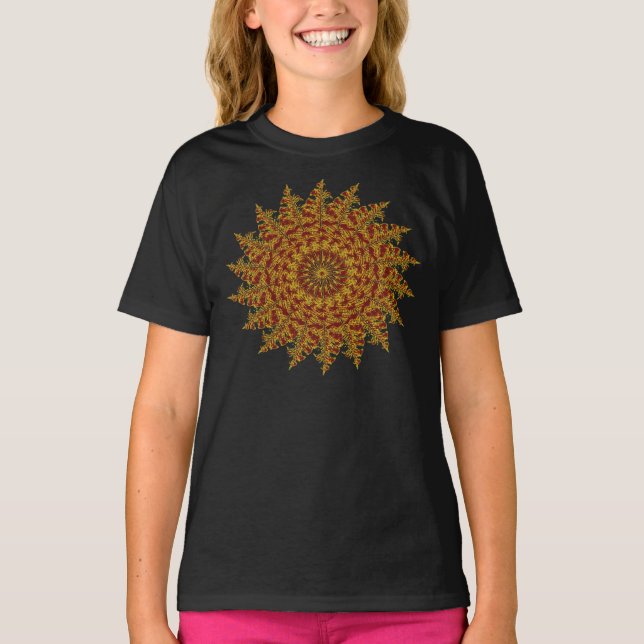 Camiseta Uma mandala de cravo/A clove mandala (Frente)