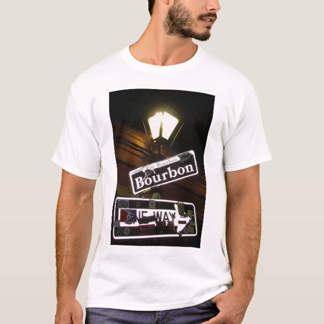 Camiseta Uma maneira na rua de Bourbon (Frente)