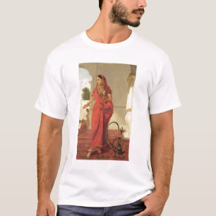 Camiseta Uma menina de dança indiana com um cachimbo de