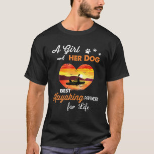 Camiseta Uma Menina E Seu Cachorro - O Melhor Humor Kayakin