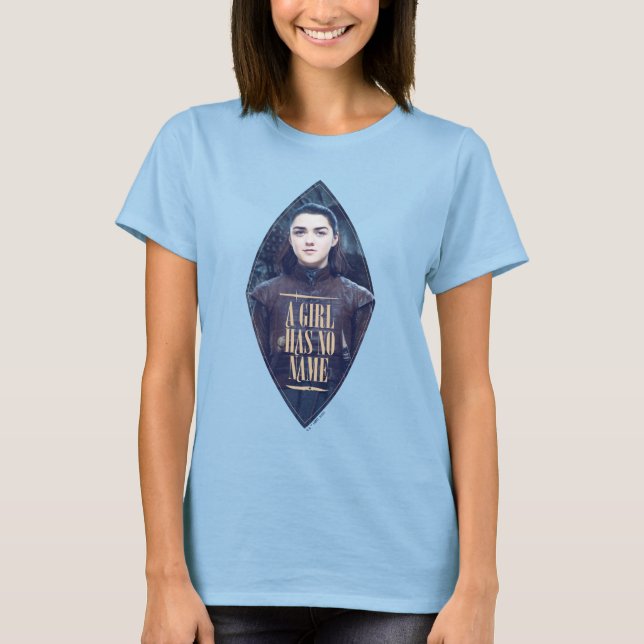 Camiseta "Uma Menina Não Tem Nome" Arya Stark Graphic (Frente)