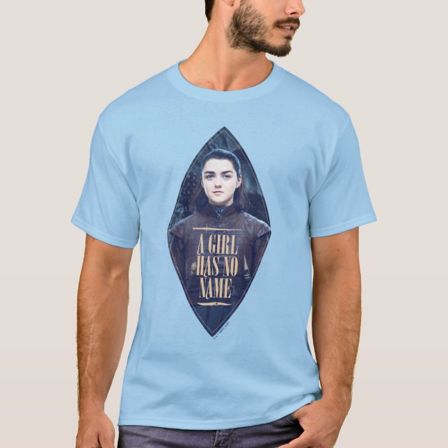 Camiseta "Uma Menina Não Tem Nome" Arya Stark Graphic (Frente)