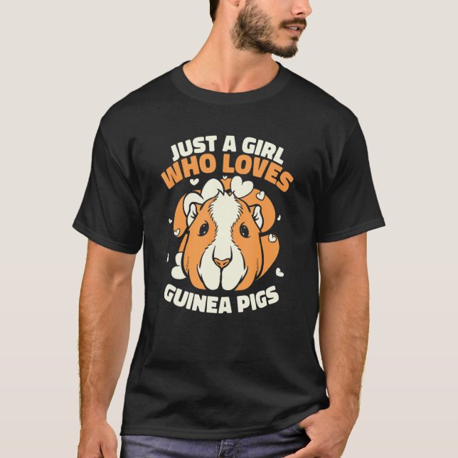 Camiseta Uma Menina Que Vive Guiné Pigra Guiné Pig (Frente)