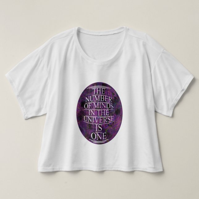 Camiseta Uma Mente, Um Universo (Frente do Design)