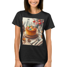 uma mesa com um bolo e um vaso com ovos