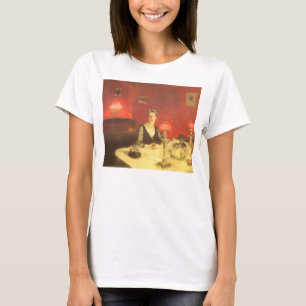 Camiseta Uma Mesa de Jantar à Noite por John Singer Sargent