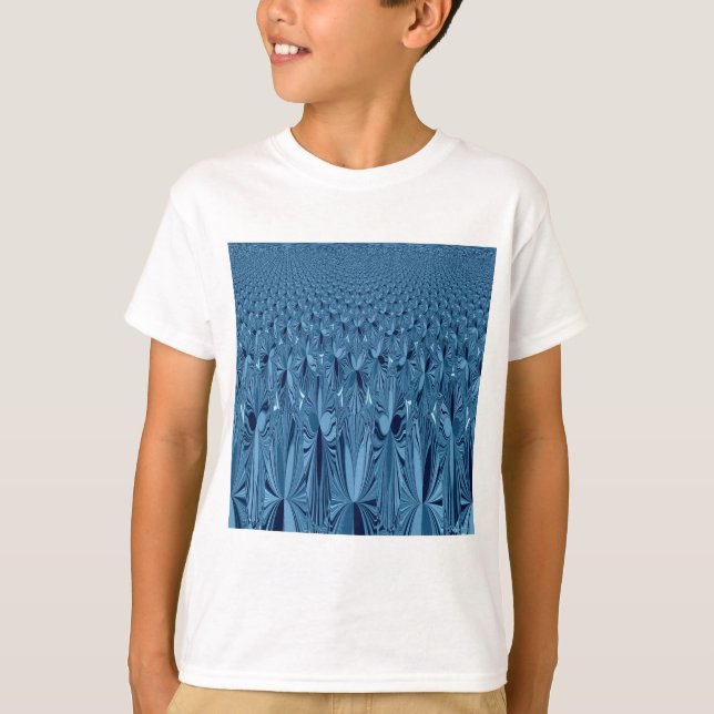 Camiseta Uma mistura de azul (Frente)