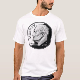 Camiseta Uma moeda de dez centavos