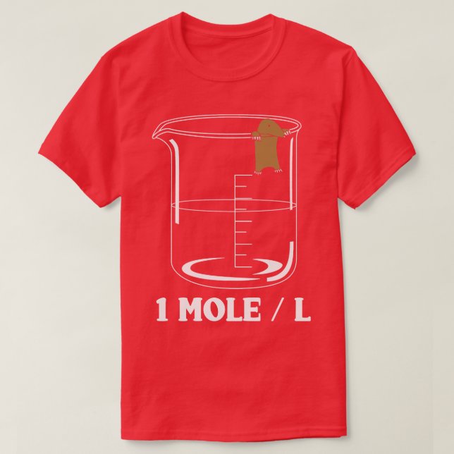 Camiseta Uma Mole Por Litro Bioquímica (Frente do Design)
