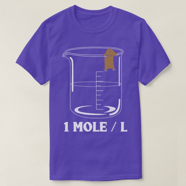 Camiseta Uma Mole Por Litro Bioquímica (Frente do Design)