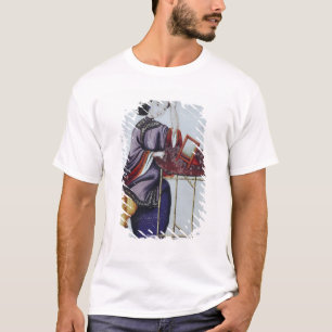 Camiseta Uma mulher chinesa que arranja seu cabelo