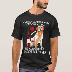 Camiseta Uma Mulher Não Pode Sobreviver Ao Vinho Sozinha O