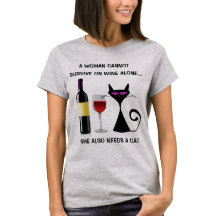 Uma mulher não pode sobreviver apenas com vinho