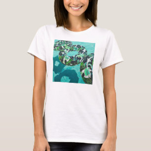 Camiseta Uma multidão de três