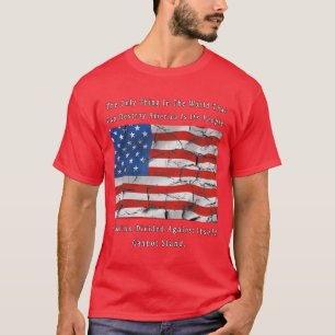Camiseta Uma nação dividida (design da PARTE DIANTEIRA &