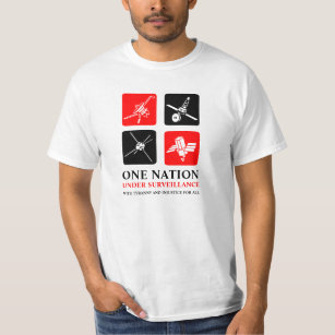 Camiseta Uma nação sob a fiscalização