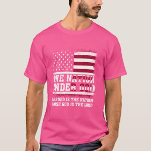 Camiseta Uma Nação Sob Deus Abençoada É A Nação Cujo G