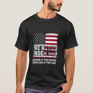Camiseta Uma Nação Sob Deus Abençoada É A Nação Cujo G