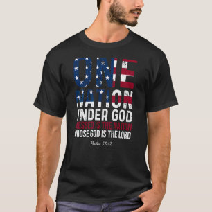 Camiseta Uma Nação Sob Deus Abençoada É A Nação Cujo G