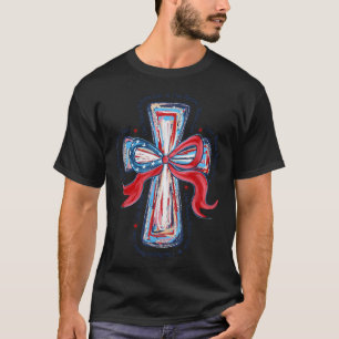 Camiseta Uma Nação Sob Deus Bandeira Dos EUA 4 De Julho Pat