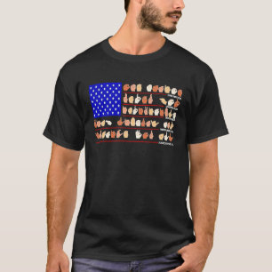 Camiseta Uma Nação Sob Deus Indivisível Com Liberdade Justa