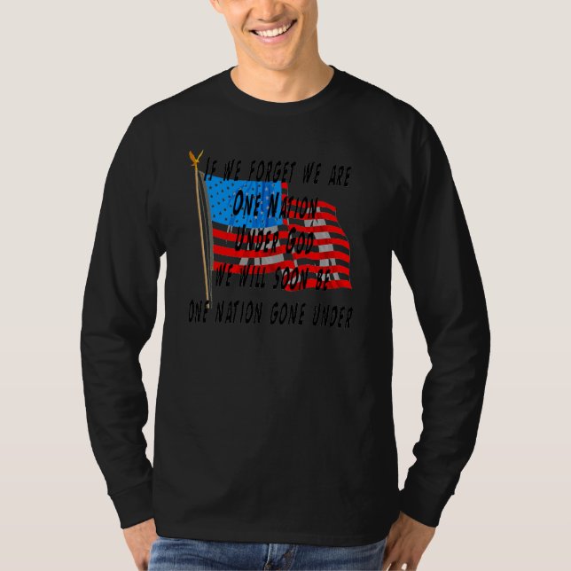 Camiseta Uma nação sob o deus (Frente)