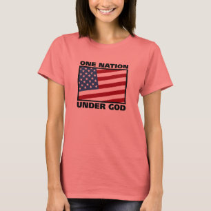 Camiseta Uma nação sob o t-shirt do deus