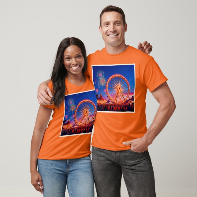 Camiseta Uma Noite de Luzes Festivas Design (Unissex)
