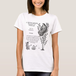 Camiseta Uma Noite de Verão Literária Inspirada em Shakespe