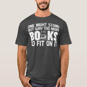 Camiseta Uma Noite, Mas Muitos Livros Piadas Lendo Fu
