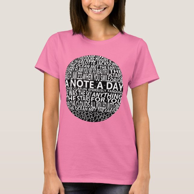 Camiseta Uma Nota A Colagem do Dia [#1] (Frente)