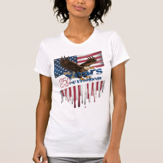 Camiseta Uma ousada ilustração desgastada de uma águia care