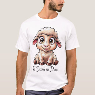 Camiseta Uma ovelha de desenho animado demais para o drama