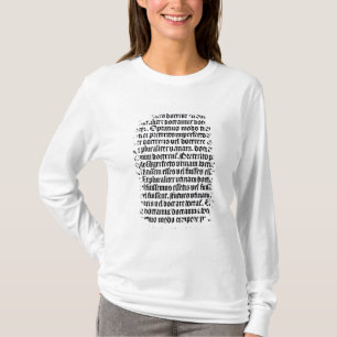 Camiseta Uma página 'do Grammaire Latine