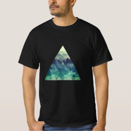 Camiseta Uma paisagem de montanha triangular geométrica