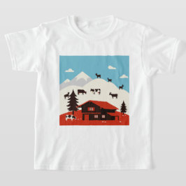 Camiseta Uma paisagem nos Alpes